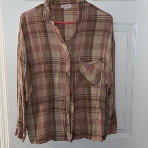 Pink Lily flannel